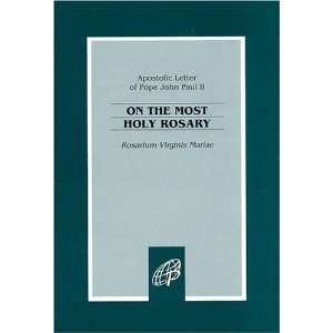  On The Most Holy Rosary [Paperback] John Paul II Books