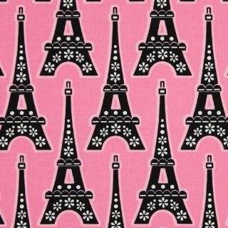   Treasures LAmour de la Vie La Tour Eiffel Pink Fabric Yardage