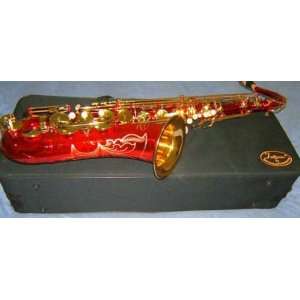  Professional Red Tenor Saxophone with Case & Accessories 