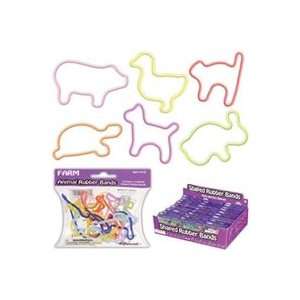  Farm Silly Shaped Rubber Bands Toys & Games