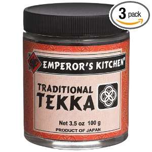 Emperors Kitchen Traditional Tekka, 3.5 Ounce Jars (Pack of 3 
