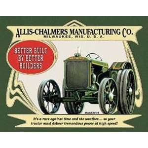  Allis Chalmers Tractor Model 20 35 Tin Sign Nostalgic 