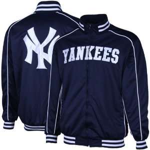  New York Yankees Navy Blue Spotlight Full Zip Track Jacket 