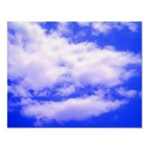 Clouds in Clear Blue Sky Poster 