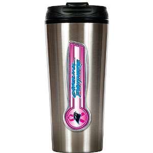 Carolina Panthers Breast Cancer Awareness 16oz Stainless Steel Travel 