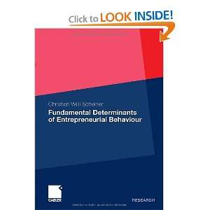  Fundamental Determinants of Enterpreneurial Behaviour 