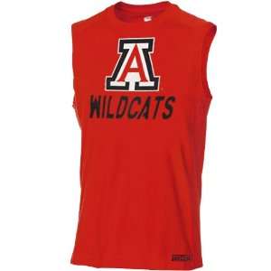  Arizona Wildcats Dart Sleeveless T shirt   Cardinal (Large 