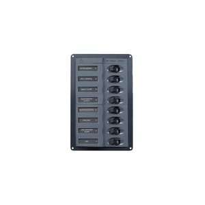  DC Control Panel (8 Way Vertical With No Meters Volts 12 