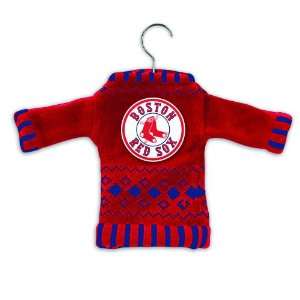  Boston Red Sox Knit Sweater Ornament (Set of 3) Sports 
