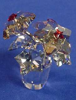 Swarovski Crystal STAR BLOSSOMS Flower Pot Figurine NIB  