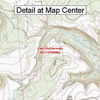   Map   Lake Scarborough, Texas (Folded/Waterproof)