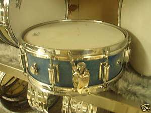 ROGERS BLU SPARKLE WOOD POWERTONE SNARE 60s  