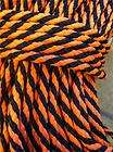 16 Derby Rope solid braid polypropylene (MFP) NEW, black/orange 