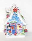 HOME ESSENTIALS GINGERBREAD HOUSE MONEY BANK CERAMIC 9 X 6 WITH 