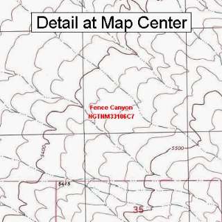   Map   Fence Canyon, New Mexico (Folded/Waterproof)