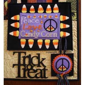    Peace Love Candy Corn   Cross Stitch Pattern Arts, Crafts & Sewing