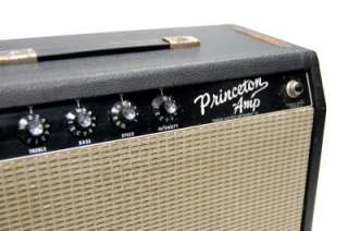 Vintage 1964 Fender Princeton Blackface Pre CBS Tube Guitar Amp AA964 