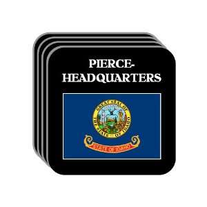 US State Flag   PIERCE HEADQUARTERS, Idaho (ID) Set of 4 Mini Mousepad 