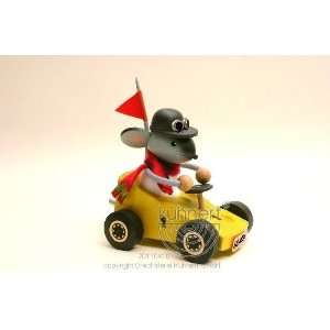  German Mouse Charlie Cheese with Racing Car Arts, Crafts 