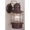 NEW 1 Light Sm Nautical Outdoor Wall Lamp Lighting Fixture, Burnished 