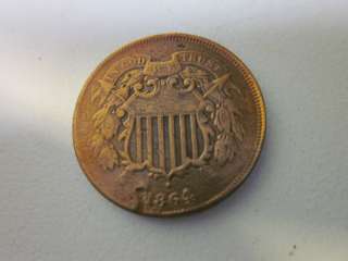 1864. 2 Cent CoinMust See 