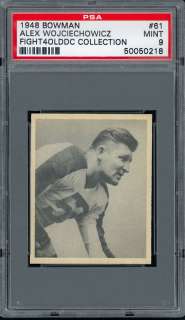 1948 Bowman Football #61 Alex Wojciechowicz (Rookie Hall of Famer 