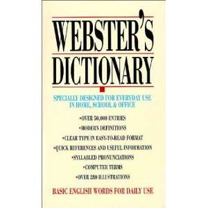  WebsterS Dictionary (9780816729173) No author Books