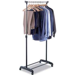 Adjustable Garment Rack  Rolling Clothes Hanger 014982171405  