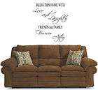 Bless this home with love and laughter Vinyl Wall Art Words Decal 