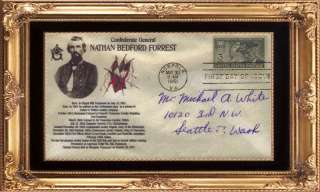 CONFEDERATE GENERAL NATHAN BEDFORD FORREST UCV FDC MASONIC  