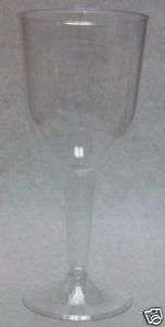 10 Ounce  2 Piece Plastic Wine Glasses 4 PACKS  On This 