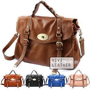 Gossip Girl REAL Leather Satchel Handbag Messenger Bag  