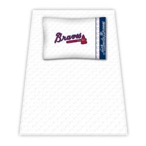   Sheet Set   Atlanta Braves MLB /Color White Size Queen