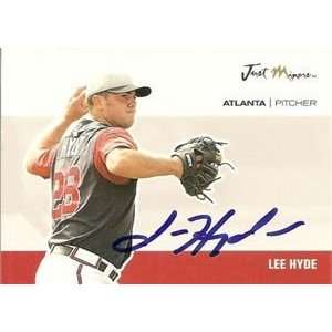   Hyde Signed 2007 Just Minors Card Atlanta Braves