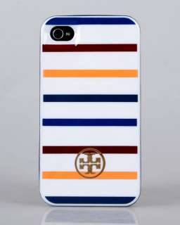 NIB Tory Burch Ivory Stripe Hardshell Case Cover For Apple iPhone 4 4G 