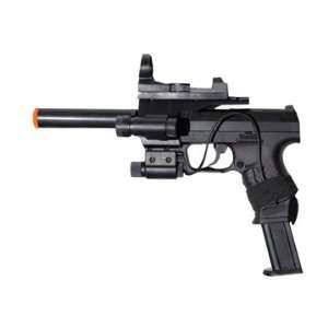   Spring Loaded Pistol Airsoft Gun with Laser + Scope