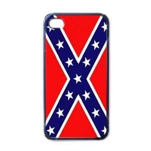 Confederate Flag Black Iphone 4   Iphone 4s Case