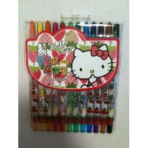  Sanrio Hello Kitty 12pcs. Coloring Pencil Set Everything 