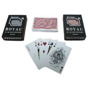     Royal 100% Plastic Playing Cards w/ Star Pattern