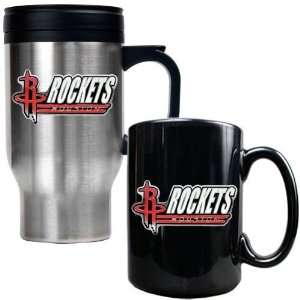  Houston Rockets Travel Mug & Ceramic Mug set Sports 