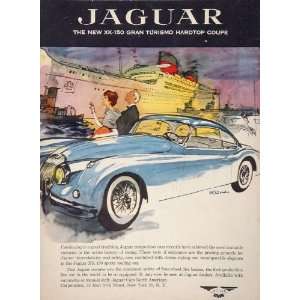  1957 Ad Jaguar XK 150 Gran Turismo Hardtop Coupe Blue 