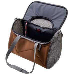 Dog Cat Pet Carrier Brown Airline Approved Medium  