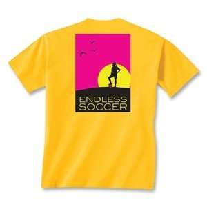   Chalktalk Womens Endless Soccer T Shirt (Gold)