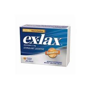ex lax Ultra Stimulant Laxative Comfort Coated Pills 24 ea