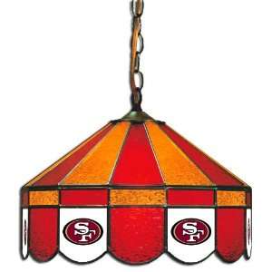 San Francisco 49ers 16 Stained Glass Pub Lamp  Sports 