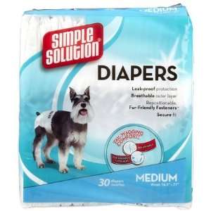 Simple Solution Disposable Diapers   Medium   30 pack (Quantity of 2)