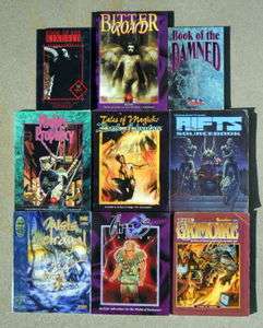 Lot of 9 RPG Gaming Books White Wolf Rifts Earthdawn more  