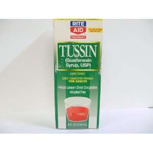  Rite Aid Tussin, Adult, Chest Congestion Formula, 4 oz 