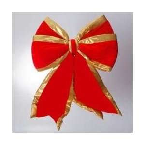   & Gold Fabric Christmas 4 Loop Bow 24 x 30 #479349