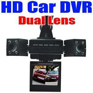 Dual Len Camera Car DVR Recorder Camcorder Night Vision  